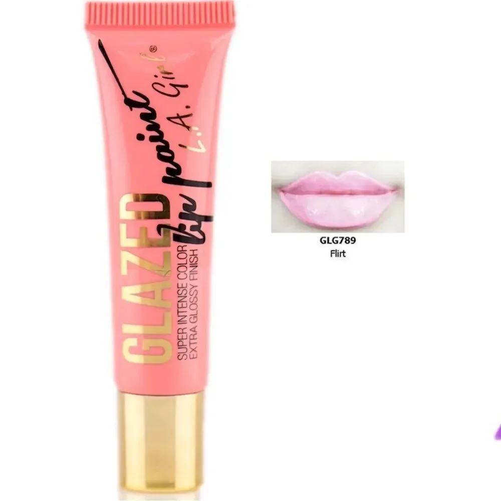 L.A. Girl Glazed Lip Paint Flirt GLG789 Set of 3 NEW